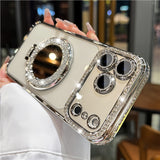 Compatible Magnetic Suction Mirror Phone Case Transparent Protective Cover