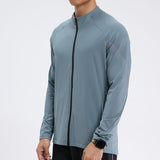 Mens Fitness Running Training Stand-Neck Windbreaker Jacket