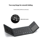 Mini Tri-fold Bluetooth Keyboard Portable Thin Touch