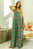 BiBi Multi Color Check Plaid Overall