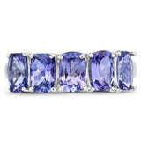 2.65 Carat Genuine Tanzanite .925 Sterling Silver Ring