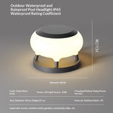 Modern Minimalist Outdoor Solar-powered Stainless Steel Waterproof Courtyard Lights