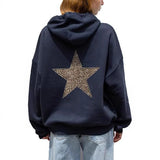 Womens Fashionable Casual Fleece Printed Hoodie