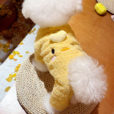 Pet Little Yellow Chicken Four-Legged Outfit Small Puppy Dog Clothes