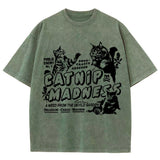 Breathable Relaxed-fit Short-sleeve Trendy Round Neck