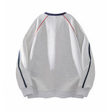 Patchwork Sporty Relaxed-fit Sweatshirt