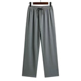 Traditional Chinese Knot Buttons Solid-color Design Trousers