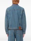 Valentino Garavani Men Embroidered Denim Jacket