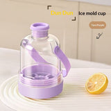 Dundun Cup Curling Ice Cube Tray Non Contact Handle Portable Icing