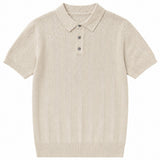 Casual Knitted Short-sleeve Mens Polo Shirt