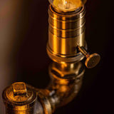 7DAY'S Shadow Steampunk Handmade Vintage Adjustable Pipe Lamp