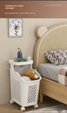 7DAY'S Stitched Laundry Basket Household Dirty Clothes Storage Basket Bathroom Partition Floor to Floor Shelf Narrow