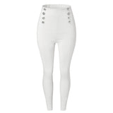 Womens Casual High-Waisted Pants With European And American Patchwork