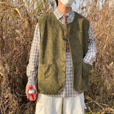 New Versatile Retro-chic Casual Corduroy Vest