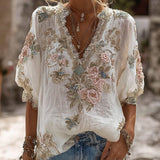 3D-printed Chic Short-sleeve Top For Fall Womens Style