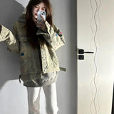 Edgy Yet Handsome American-style Vintage Jacket Top