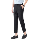 Anti-wrinkle High-quality Light-business Casual Mid-to-high-waist Trousers