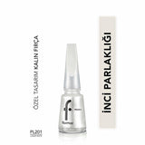 Flormar Pearly Luxury White Nail Polish: Intense Pigment, Shimmer Finish, Long Lasting - Dazzling White Nail Color