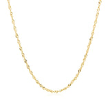 14k Yellow Gold Singapore Chain 1.5mm