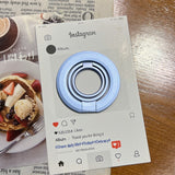 Tri-fold Dual-ring Magnetic Phone Holder