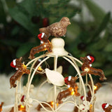 Dachshund Led Copper Wire Lamp Christmas Hat