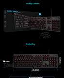 G413 Gaming Electronic Sports Mechanical Keyboard Desktop Backlight 104 Key Metal Panel