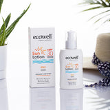 Ecowell Organic Sunscreen Lotion - 30 SPF, Vegan & Mineral UVA UVB Protection, Moisturizing & Eco-Friendly
