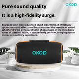 KP-810 Model Portable Bluetooth Speaker With RGB Colorful Lights Heavy Bass Card Slot And Desktop Home Use