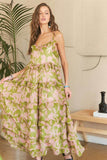 ADORA Ruffled Tiered Scoop Neck Cami Dress