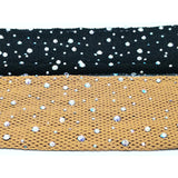 Women's Fishnet Tights With Hot-fixed Rhinestones And Colored Crystal Accents
