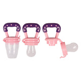 Sevi Bebe Silicone Baby Fruit Feeder & Teether: Safe Introduction to Fruit, Soothes Teething Pain - Pink, EN14372 Compliant