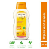 Weleda Baby Body Lotion with Organic Calendula - Natural, Gentle Moisturizer for Sensitive Skin, 6.76 fl oz