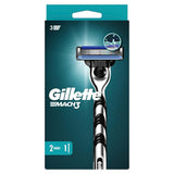 Gillette Mach3 Men's 3-Bladed Manual Razor Shaving Kit for Smooth Shaving Experience
