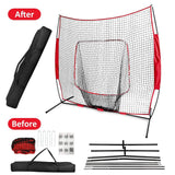 7x7ft Training Net with Bow Frame Carrying Bag for Solo Team Training