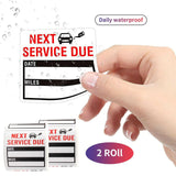 300 Oil Change Service Reminder Stickers Clear Window Lite Sticker Pack 2"x2" US