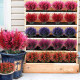 8 Bundles Artificial Lavender Plastic Flower Decorations