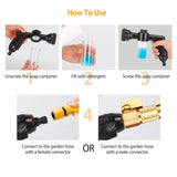 8-in-1 Foam Garden Hose Nozzle Soap Sprayer
