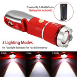 8-in-1 Multi-Tool Hammer Zoomable Emergency Flashlight