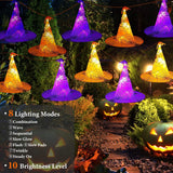 8-Pack: 13ft Witch Hat Hanging String LED Light