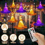 8-Pack: 13ft Witch Hat Hanging String LED Light