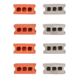 8-Pack: Multicolored Kikkerland Cinder Block Magnets