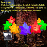 8-Pack: Solar Powered Star Lights 8 Modes Landscape Pathway Stake Lights