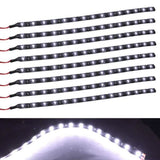 8-Piece: Flexible Waterproof LED Strip Light for Car