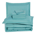 8-Piece: Plazatex Vine Microfiber Comforter Bed in A Bag Set