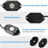 8-Pieces: Auto RGB LED Rock Light Kit