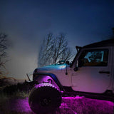 8-Pieces: Auto RGB LED Rock Light Kit