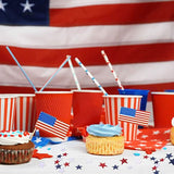8 Strands Patriotic Star Streamers Banner Garland