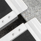 8' Threshold Ramp,Portable Wheelchair Ramp,Carpeted Foldable Handicap Ramp,