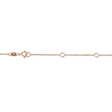 2 Micron 14K Rose Gold Plated Sterling Silver Bezel-Set Diamond Solitaire Pendant Necklace (1/3 cttw, H-I Color, I1-I2 Clarity)