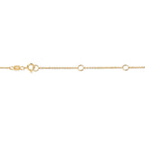 10K Yellow Gold 1/2 Carat Round Brilliant-Cut Diamond Modern Bezel-Set Solitaire 16"-18" Pendant Necklace (H-I Color, SI2-I1 Clarity)